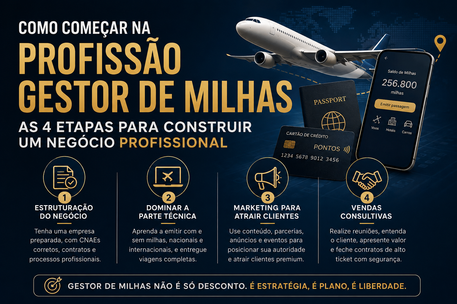 Como Começar na Profissão Gestor de Milhas: