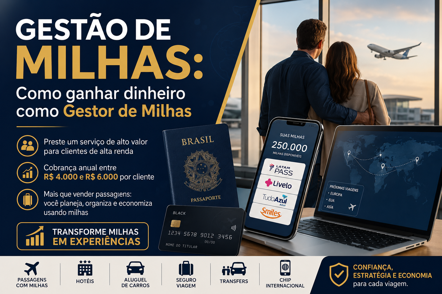 Gestão de Milhas: Como Ganhar Dinheiro Como Gestor de Milhas em 2026
