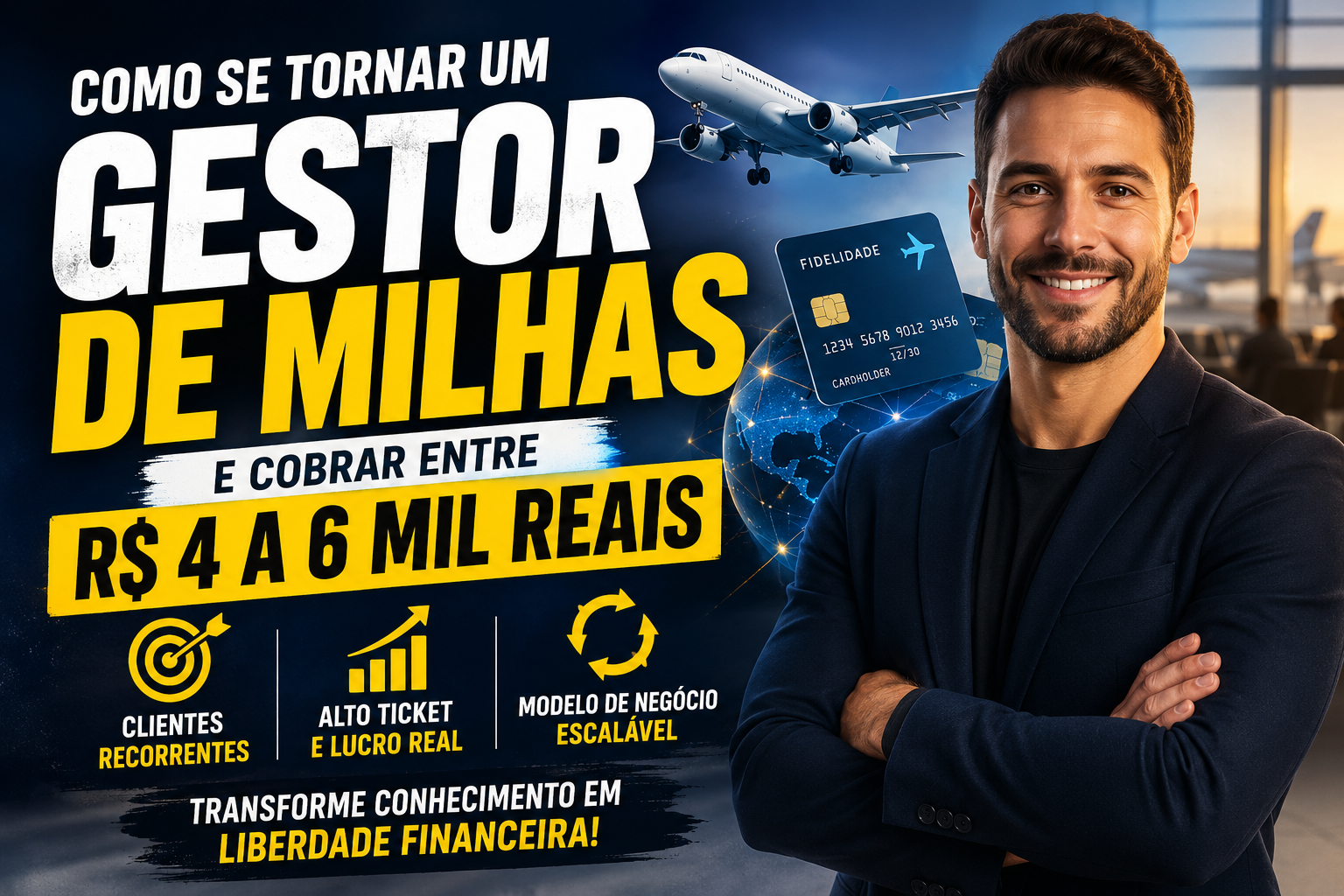 Como se Tornar um Gestor de Milhas e Cobrar Entre R$ 4.000 e R$ 6.000 por Cliente