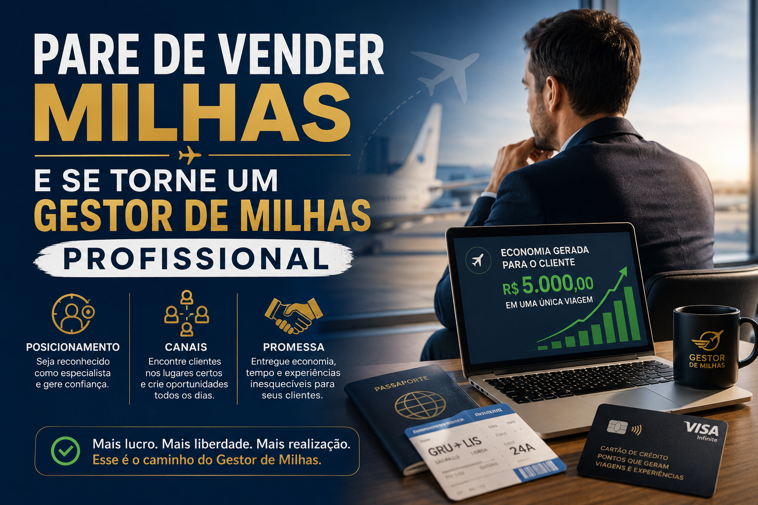Como Parar de Vender Milhas e se Tornar um Gestor de Milhas Profissional