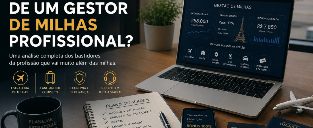 Como é a Rotina de um Gestor de Milhas Profissional? Uma Análise dos Bastidores da Profissão