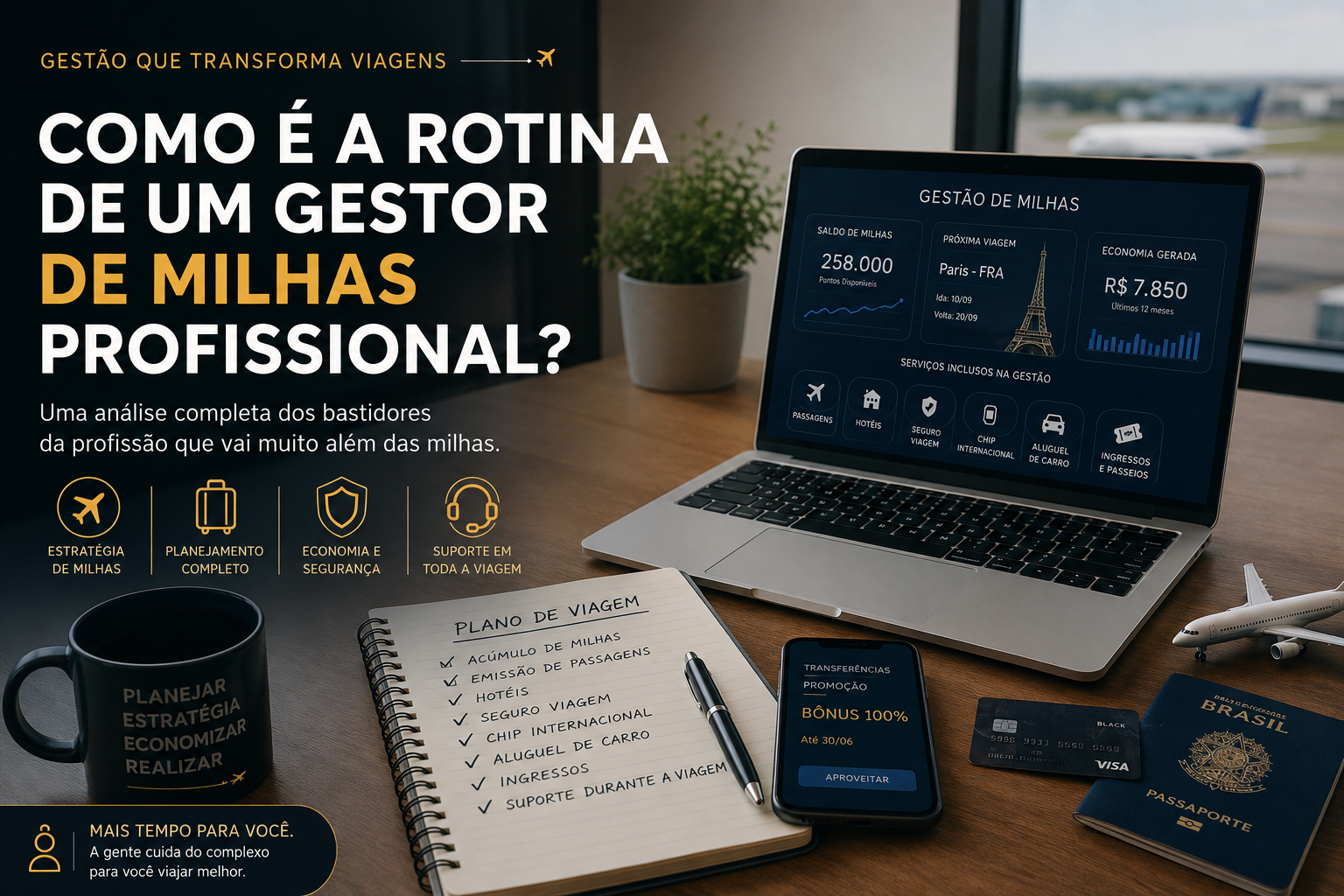 Como é a Rotina de um Gestor de Milhas Profissional? Uma Análise dos Bastidores da Profissão