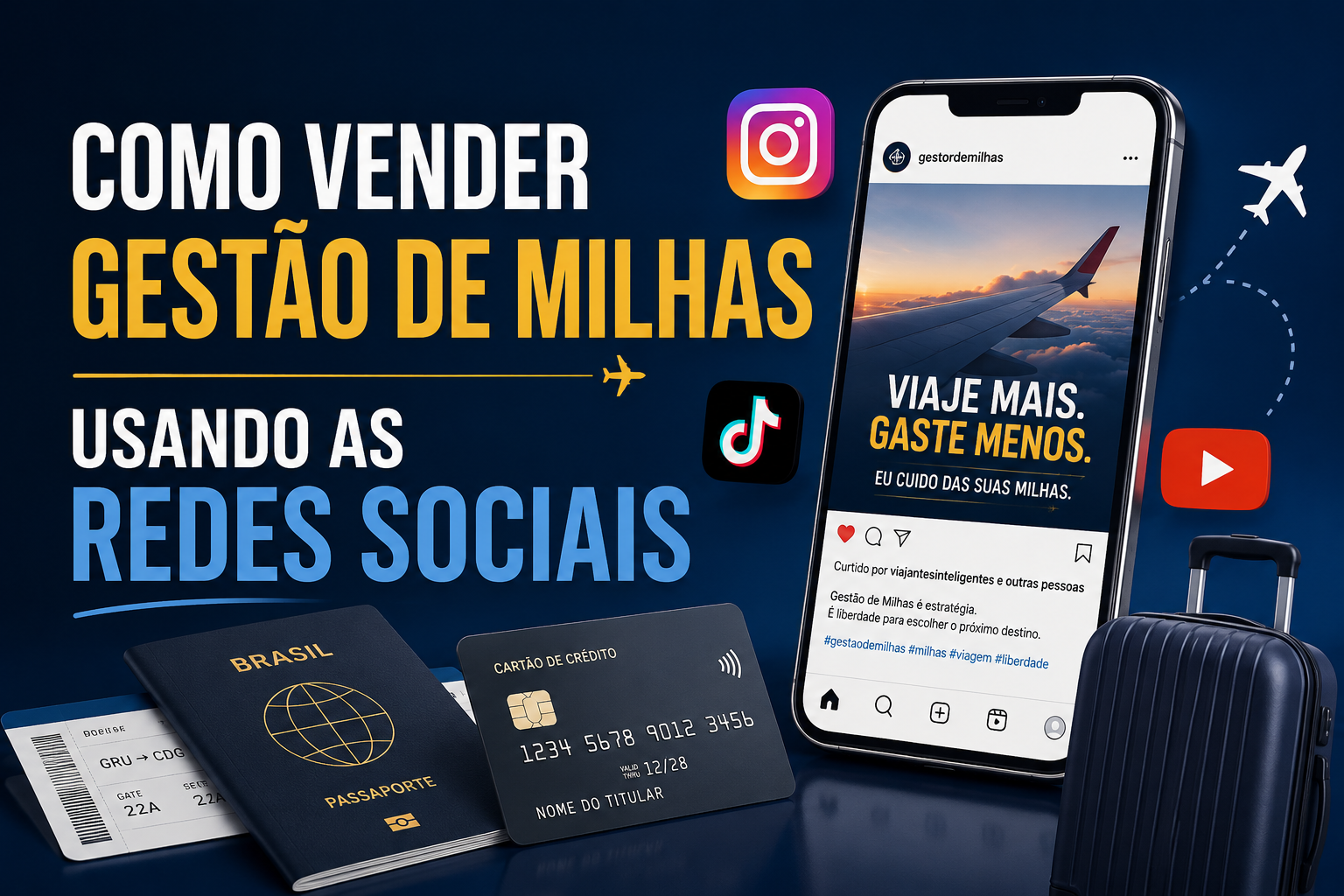 Como vender Gestão de Milhas usando as redes sociais