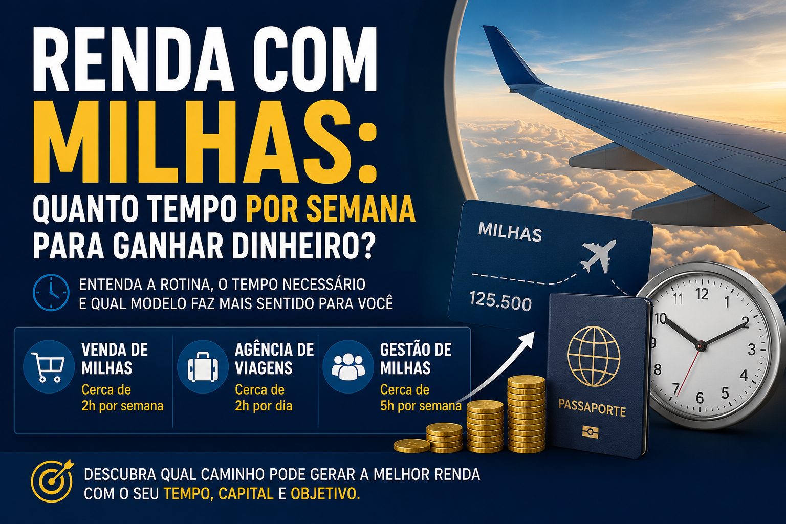 Renda com milhas: quanto tempo por semana você precisa para ganhar dinheiro?