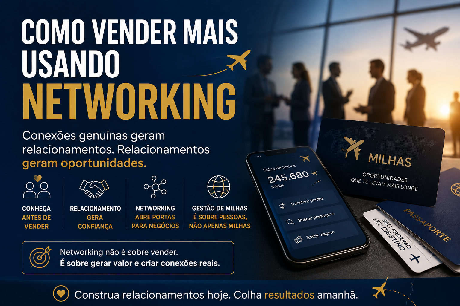 Como vender mais Gestão de Milhas usando Networking