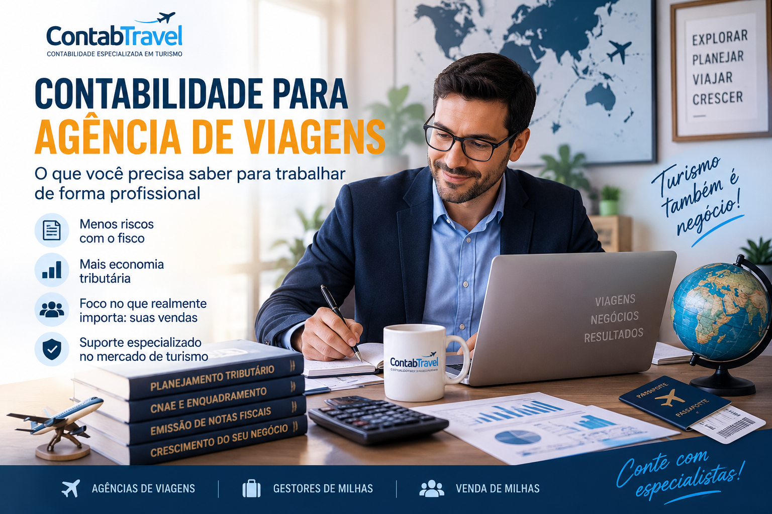 Contabilidade para Agência de Viagens: o que você precisa saber para trabalhar de forma profissional