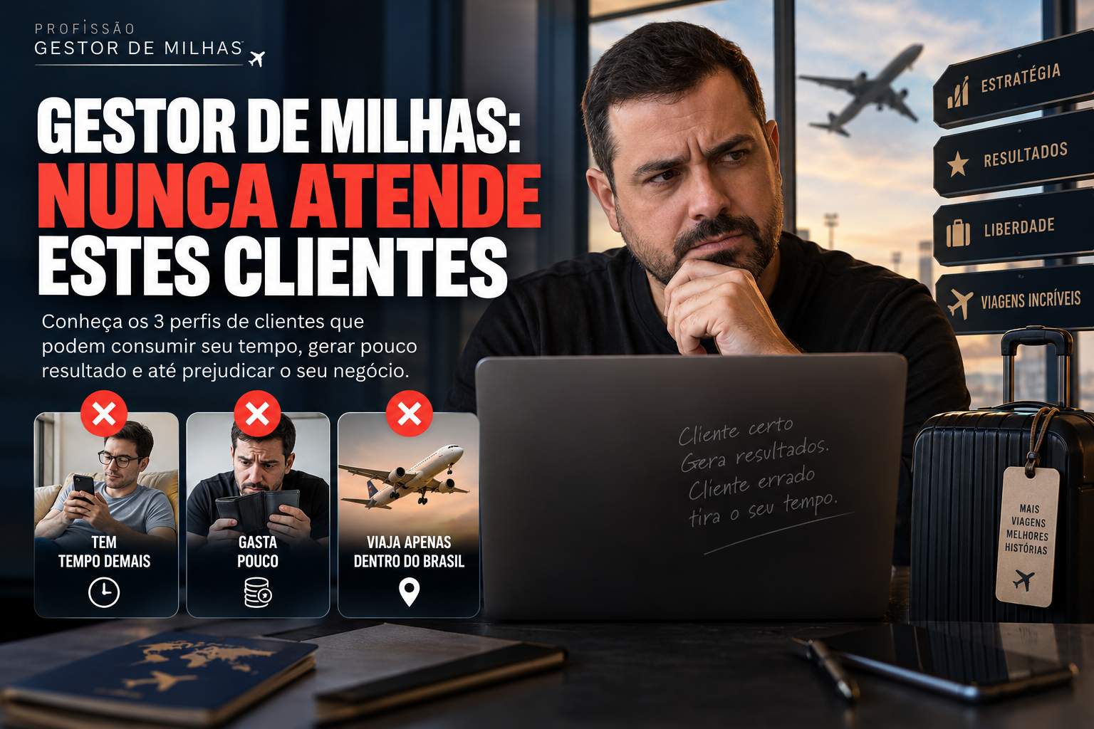 Gestor de Milhas: 3 tipos de clientes que você NÃO deve atender